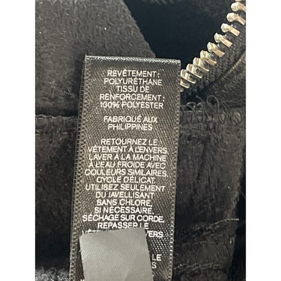 Express Women's Black Faux Leather Vegan Asymmetric Zip Pencil Mini Skirt Size 2 - Picture 6 of 6